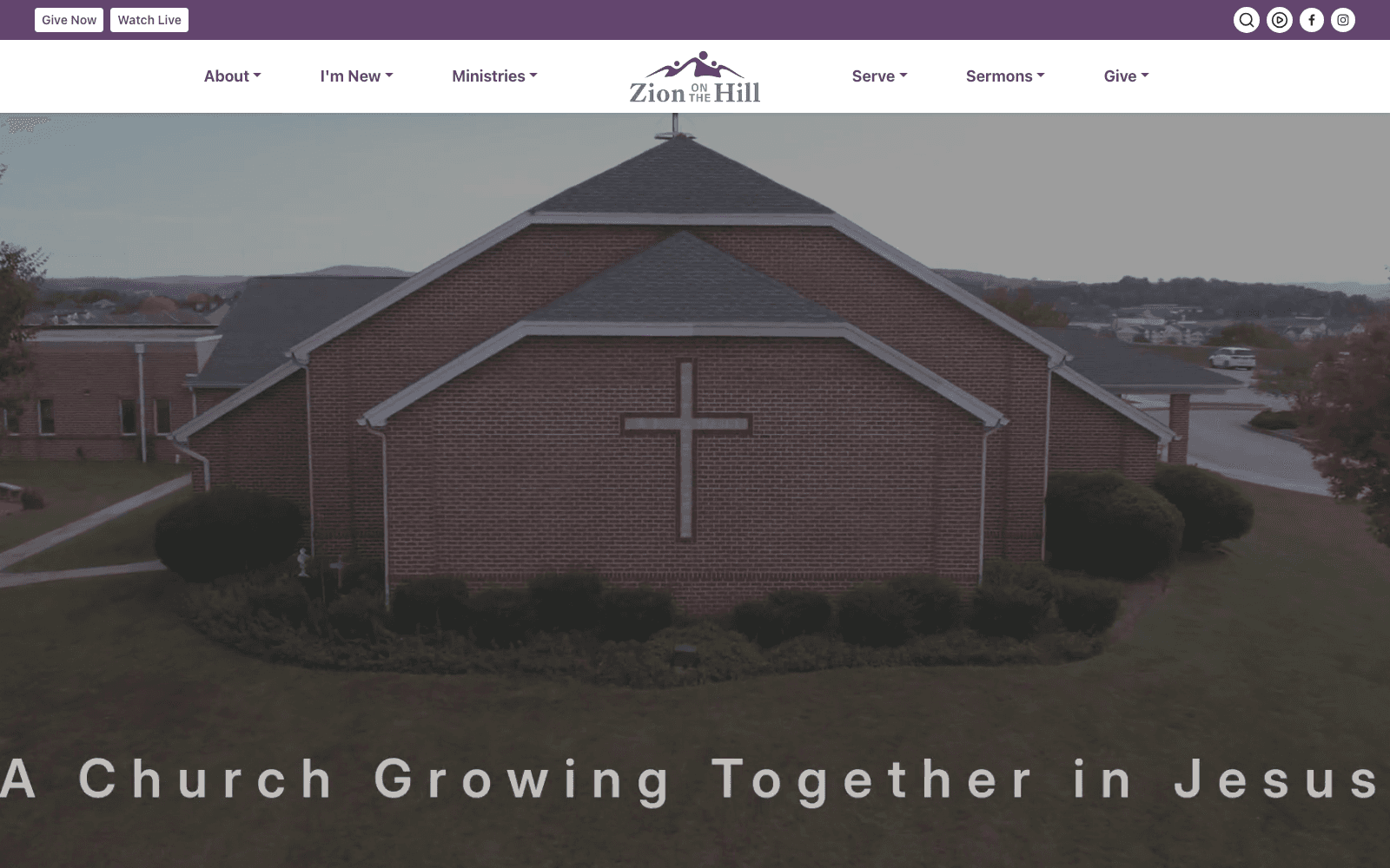 Zion on the Hill (zionyork.org) — rebuilt church website
